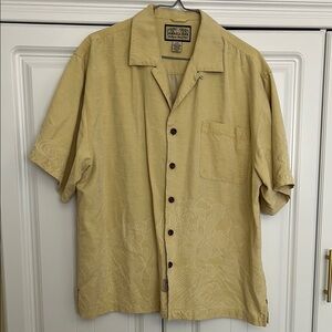 Jamaica Jaxx Tan Casual Button Down Shirt Relaxed Fit